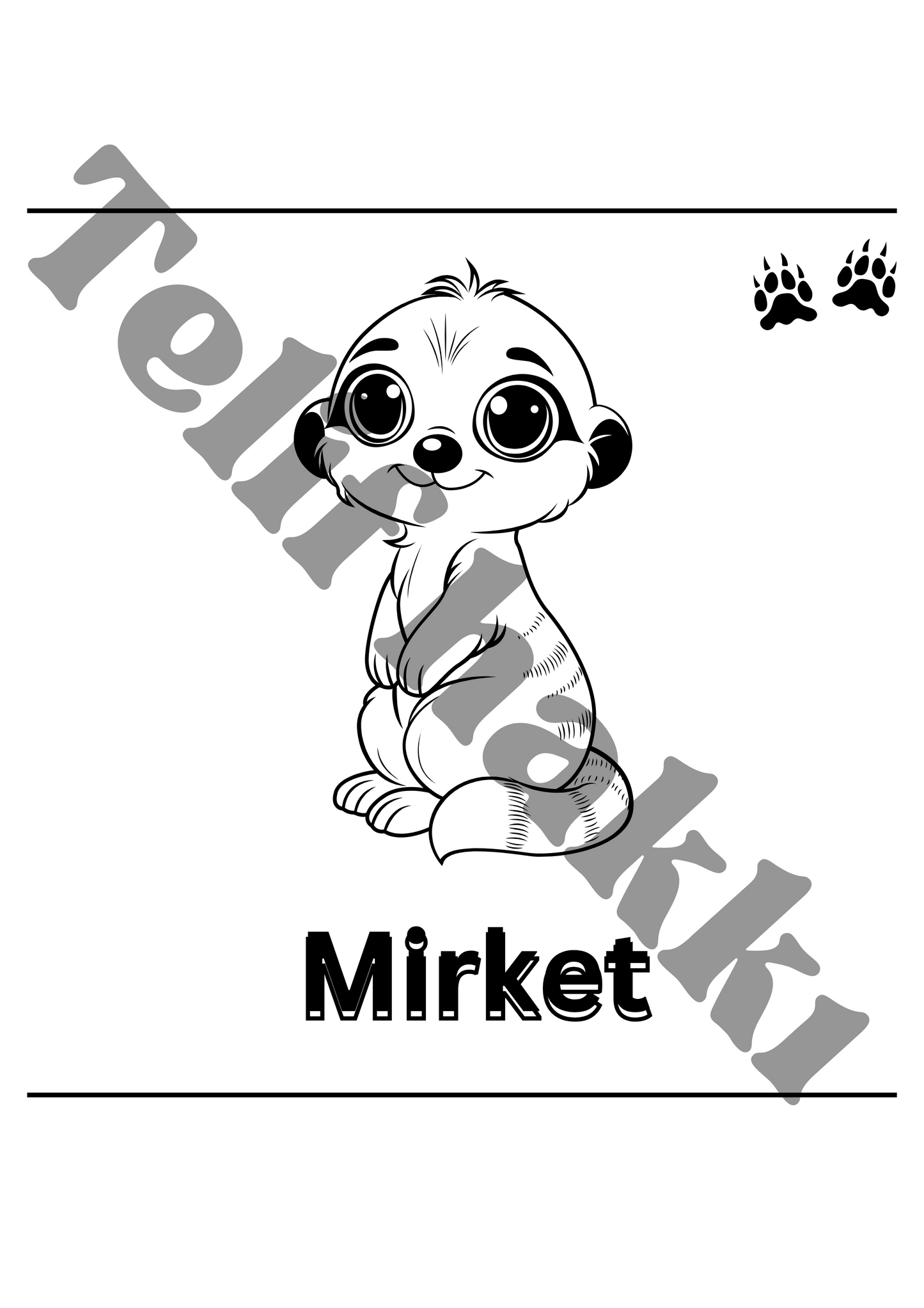 Çocuklar için hayvan boyama kitabı – yazdırılabilir PDF etkinliği, 30 farklı hayvan