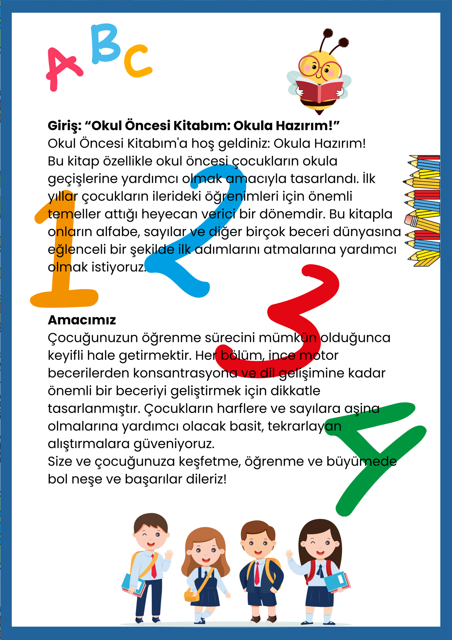 Okul öncesi çocuklar için yazdırılabilir etkinlik kitabı – PDF formatında oyunla öğrenme ve hazırlık