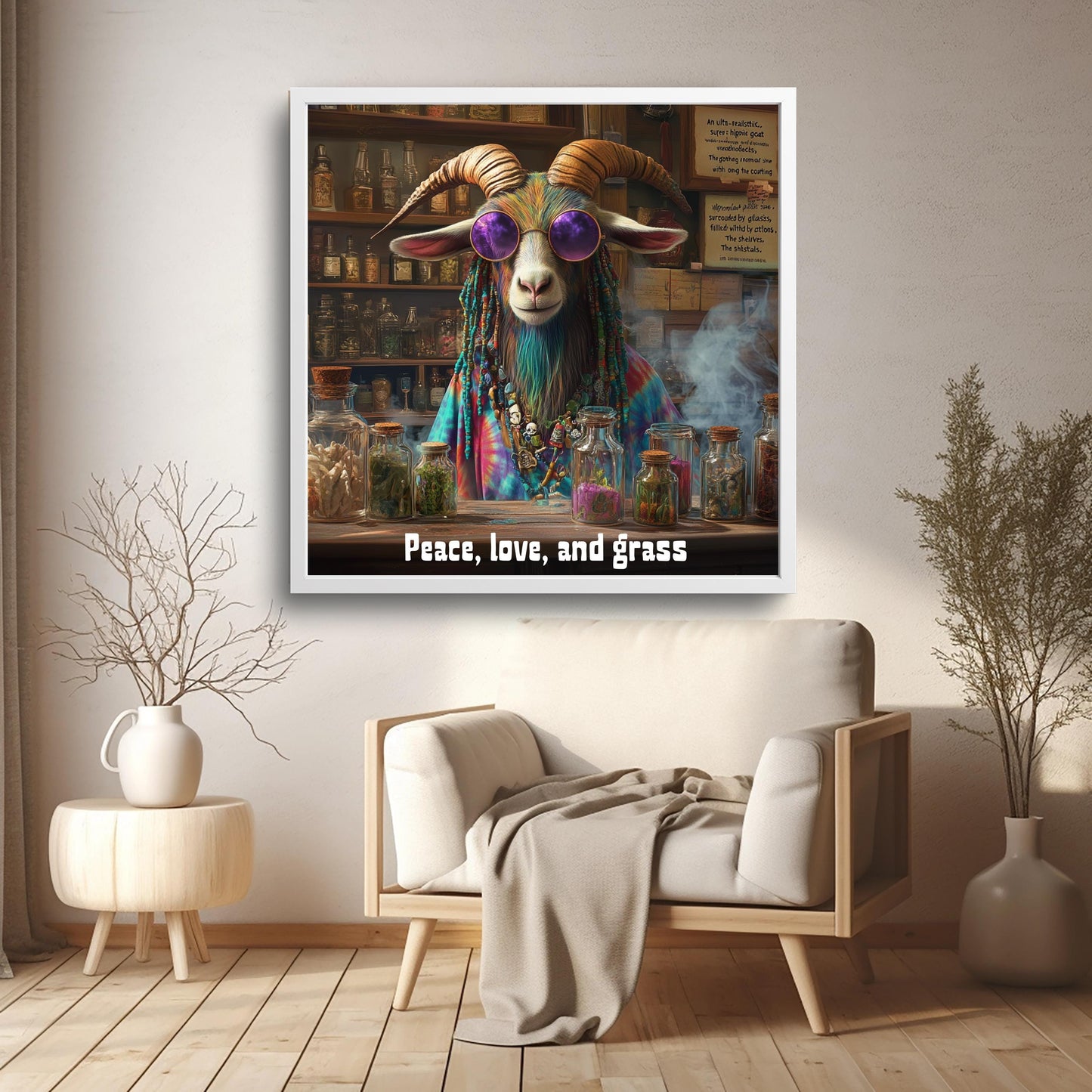 Eğlenceli keçi sanat posteri indirme