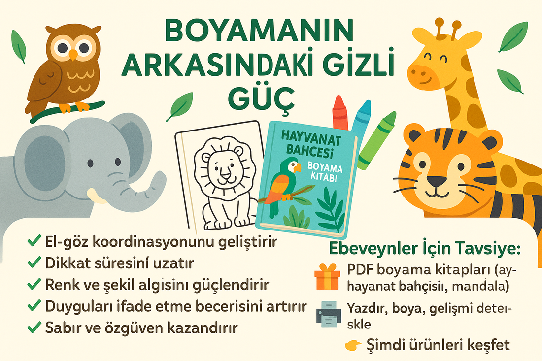 Boyama Sadece Eğlence Değil – Çocuğun Gelişimi İçin Gerçek Bir Araç