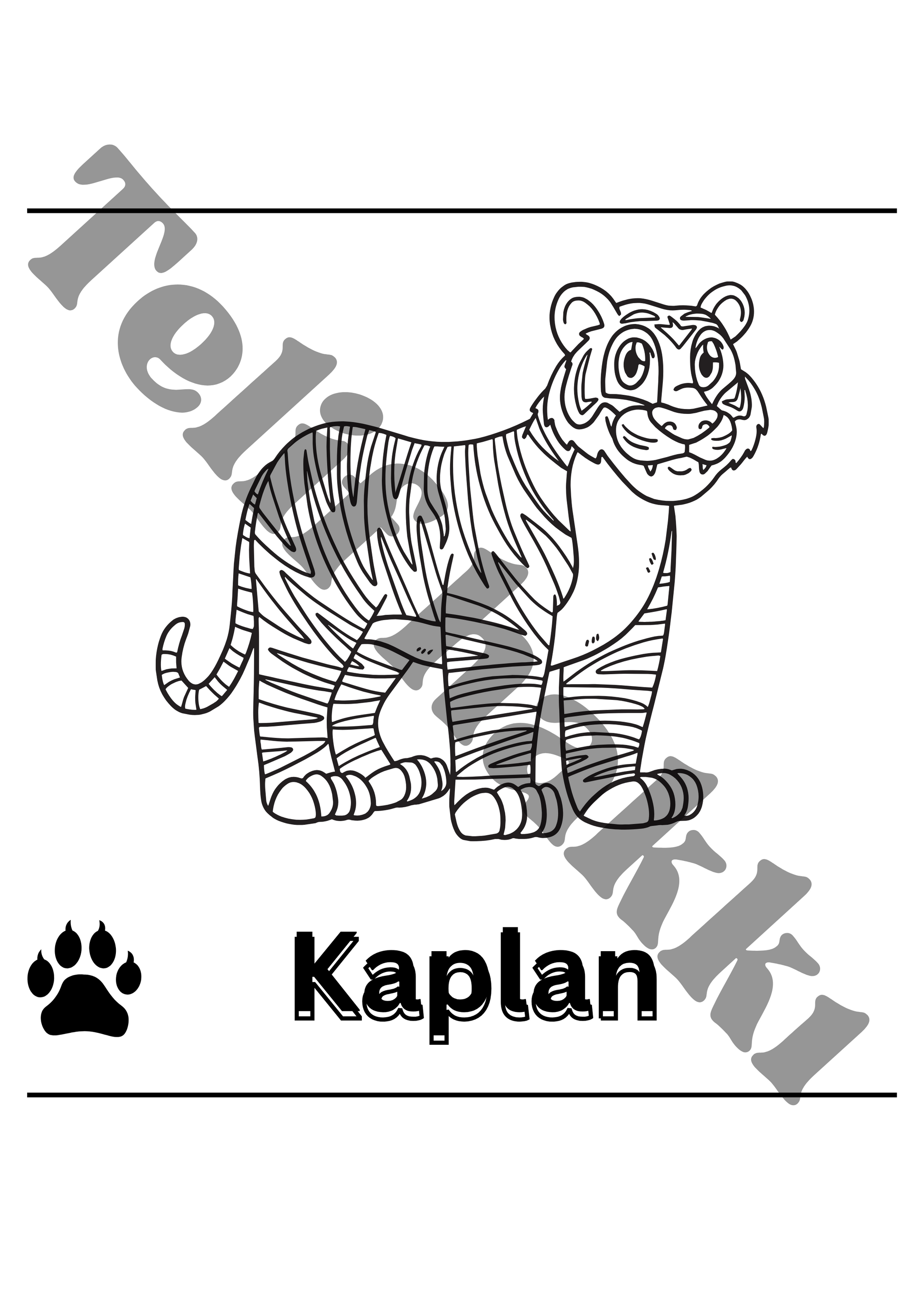 Çocuklar için hayvan boyama kitabı – yazdırılabilir PDF etkinliği, 30 farklı hayvan
