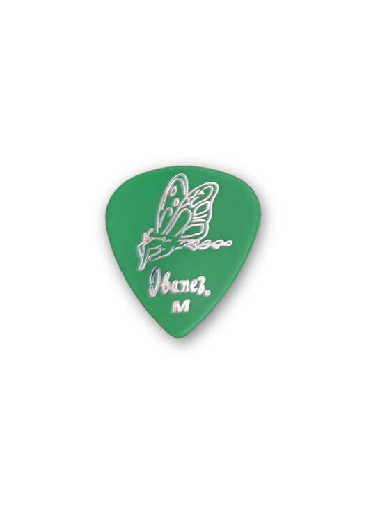 Ibanez yeşil kelebek desenli M gitar penası

