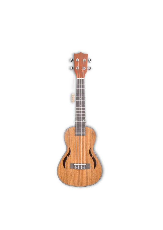 Cremonia concert ukulele – doğal ahşap, önden görünüm

