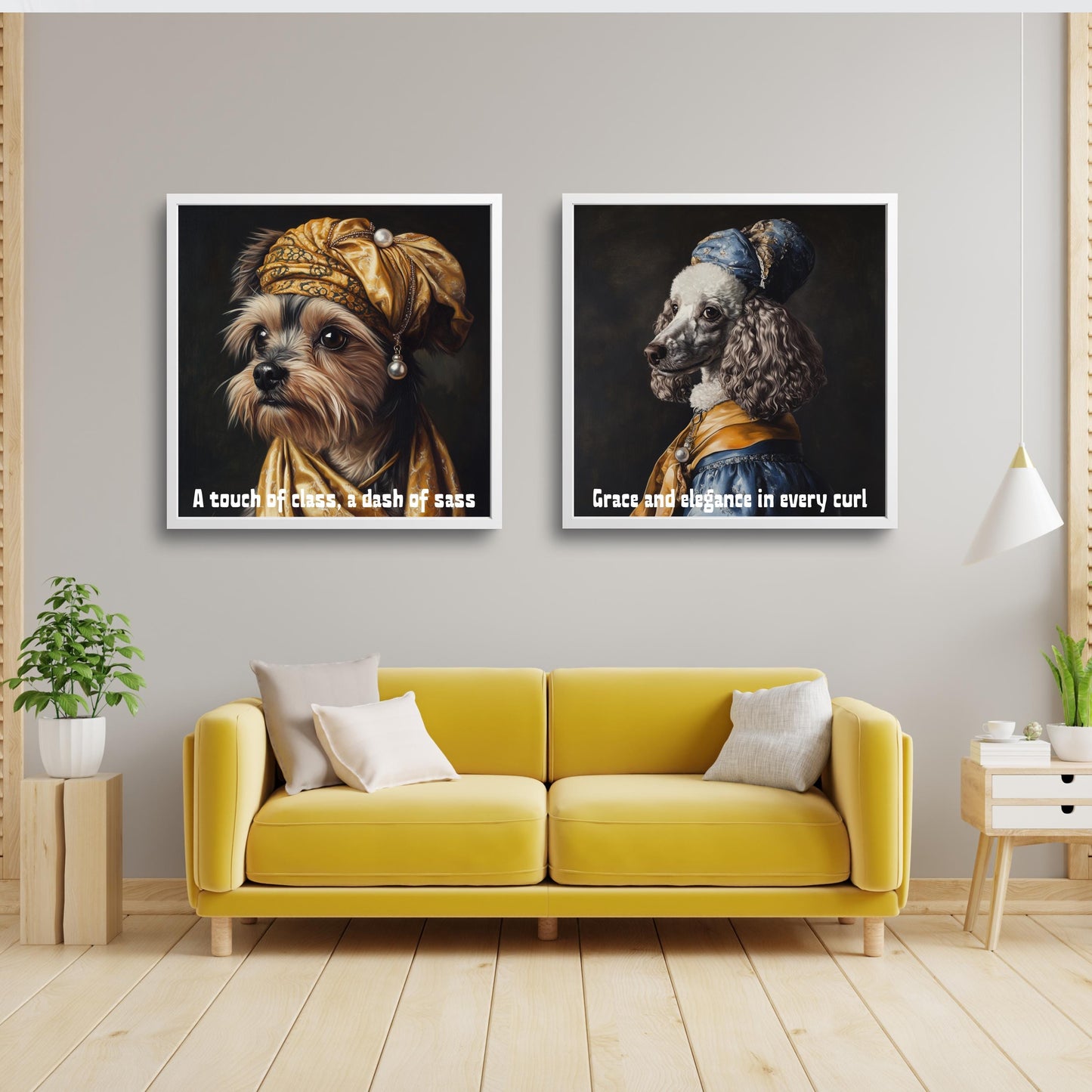 Köpek severler için sanat posteri